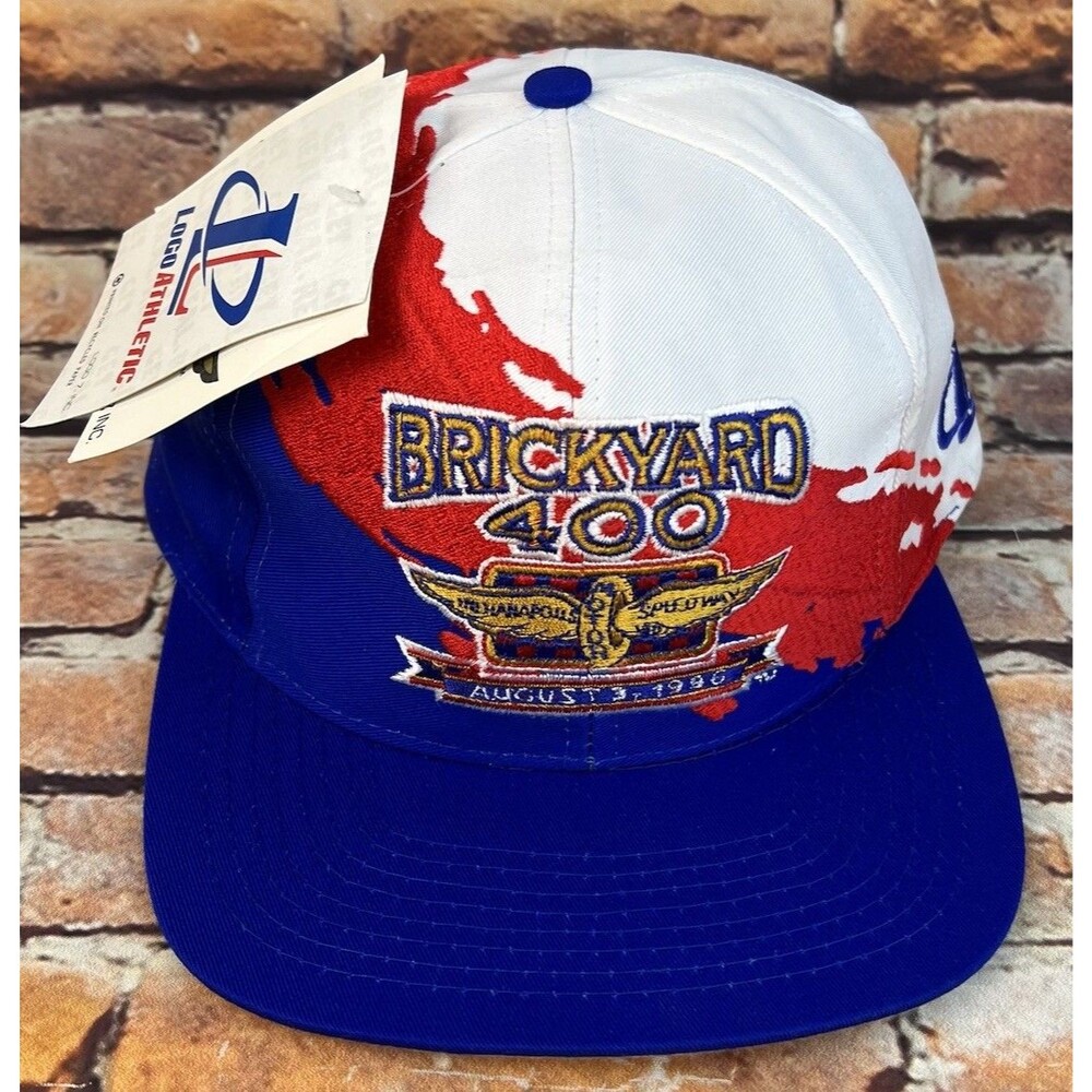 Vintage Logo Athletic Splash Brickyard 400 1996 Hat Cap SnapBack NASCAR NWT Rare